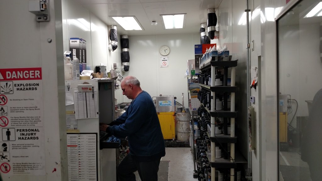 The Ultramix paint mixing room